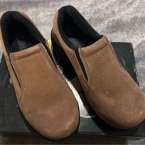 Unisex Brahma Men's/Women's Slip-On Steel Toe Loafers